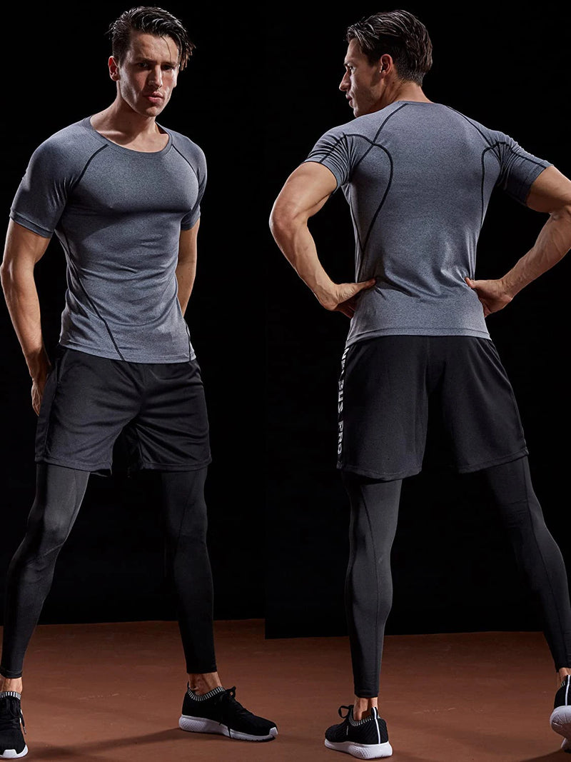 Camiseta de Compressão | T-Shirt com Strecht + Secagem Rápida