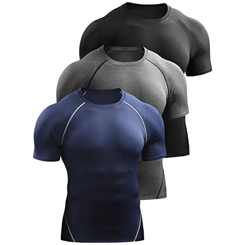 Camiseta de Compressão | T-Shirt com Strecht + Secagem Rápida
